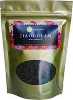 Jiaogulan Tea (Gynostemma Pentaphyllum) by Majestic Herbs | Organically Grown Loose Leaf Tea | Caffeine-Free | Fair-Trade |100g