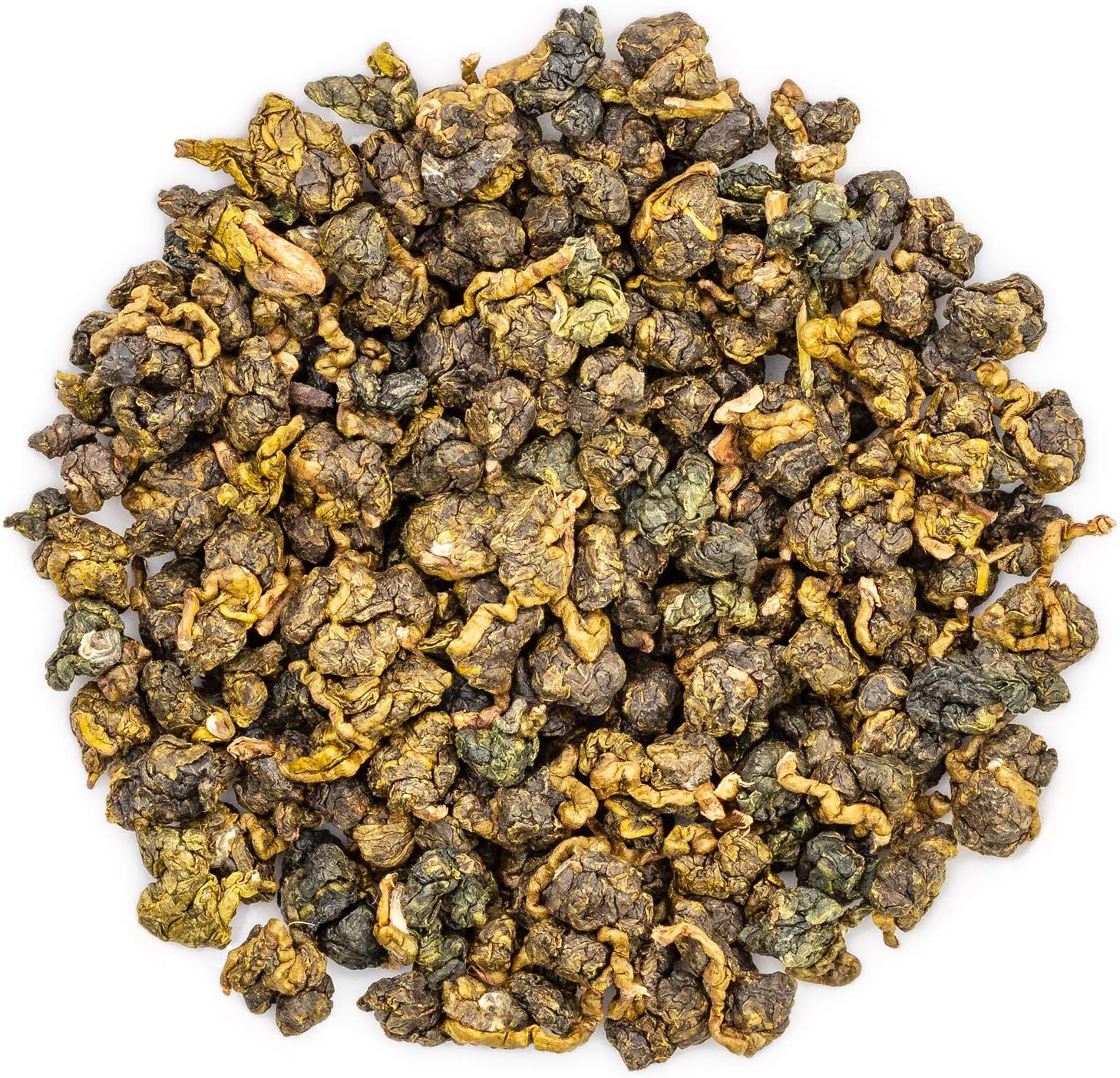 Oriarm Jasmine Oolong Tea Loose Leaf - Jasmine Flavored Taiwan Oolong Green Tea Leaves - 100g (3.53oz) Zip-lock Resealable Bag