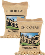 Certified Glyphosate Residue Free Chickpeas | Garbanzo Beans | 10 LBS | Family Farmed in Washington State | Non-GMO Project Verified | Kosher Parve | USA Grown | Field Traced | Burlap Bag