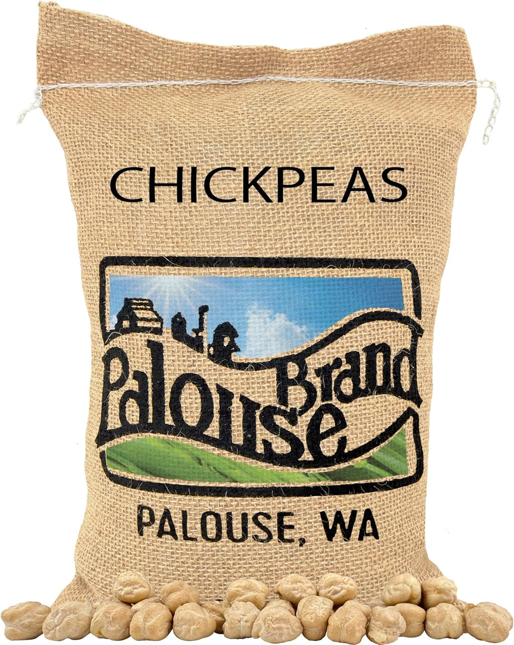 Palouse Brand Certified Glyphosate Residue Free Chickpeas | Garbanzo Beans | 5 lbs | Family Farmed in Washington State | Non-GMO Project Verified | Kosher Parve | USA Grown | Field Traced