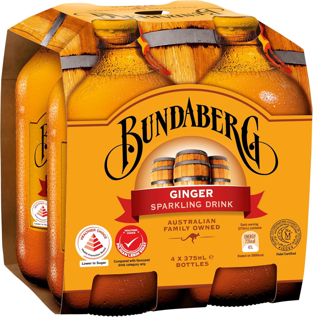 Bundaberg Ginger Beer, 12.7 Fl Oz (pack of 4)