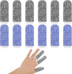 12 PCS Cut Resistant Finger Cots Finger Protector Guards for Cutting Food Reusable Fingers Sleeve Protection Cut Food Resistant Fingers Protector for Cutting Kitchen Grinding Garden Sculpture