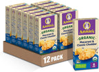 Annie's Organic Macaroni and Classic Cheddar, Made with Real Cheese, 6 oz (Pack of 12)