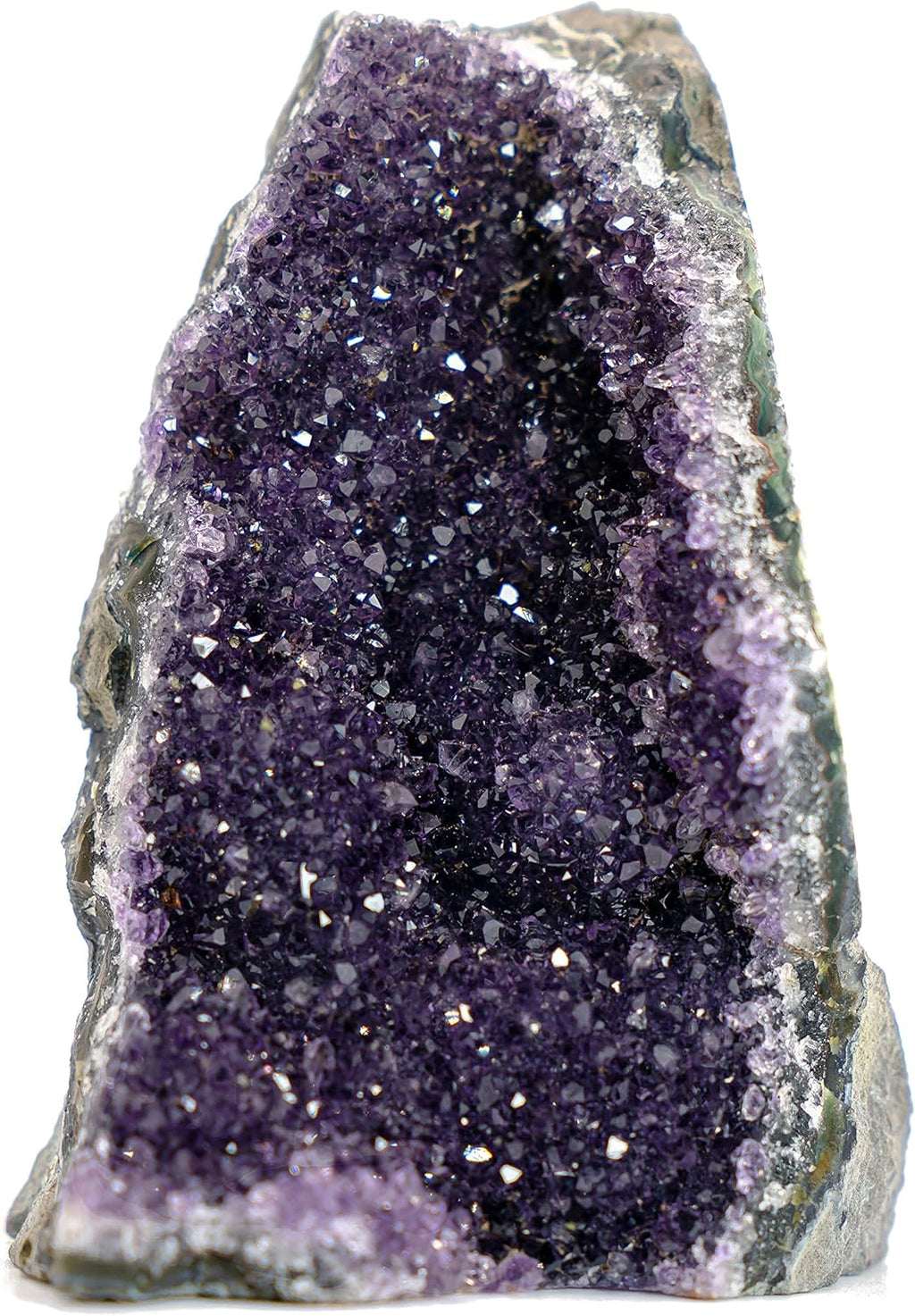 Large Natural Amethyst (5 lb to 6.5 lb) Crystal Clusters Stone from Uruguay Raw Geode Quartz - Deep Purple Color