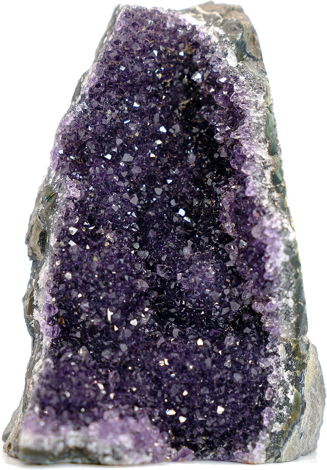 Large Natural Amethyst (5 lb to 6.5 lb) Crystal Clusters Stone from Uruguay Raw Geode Quartz - Deep Purple Color