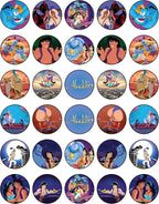 30 x Edible Cupcake Toppers – Prince Ali Party Collection of Edible Cake Decorations |Edible Wafer Sheet