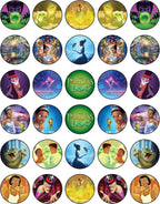 30 x Edible Cupcake Toppers – Enchanted Princess and Frog Party Collection of Edible Cake Decorations | Edible Wafer Sheet