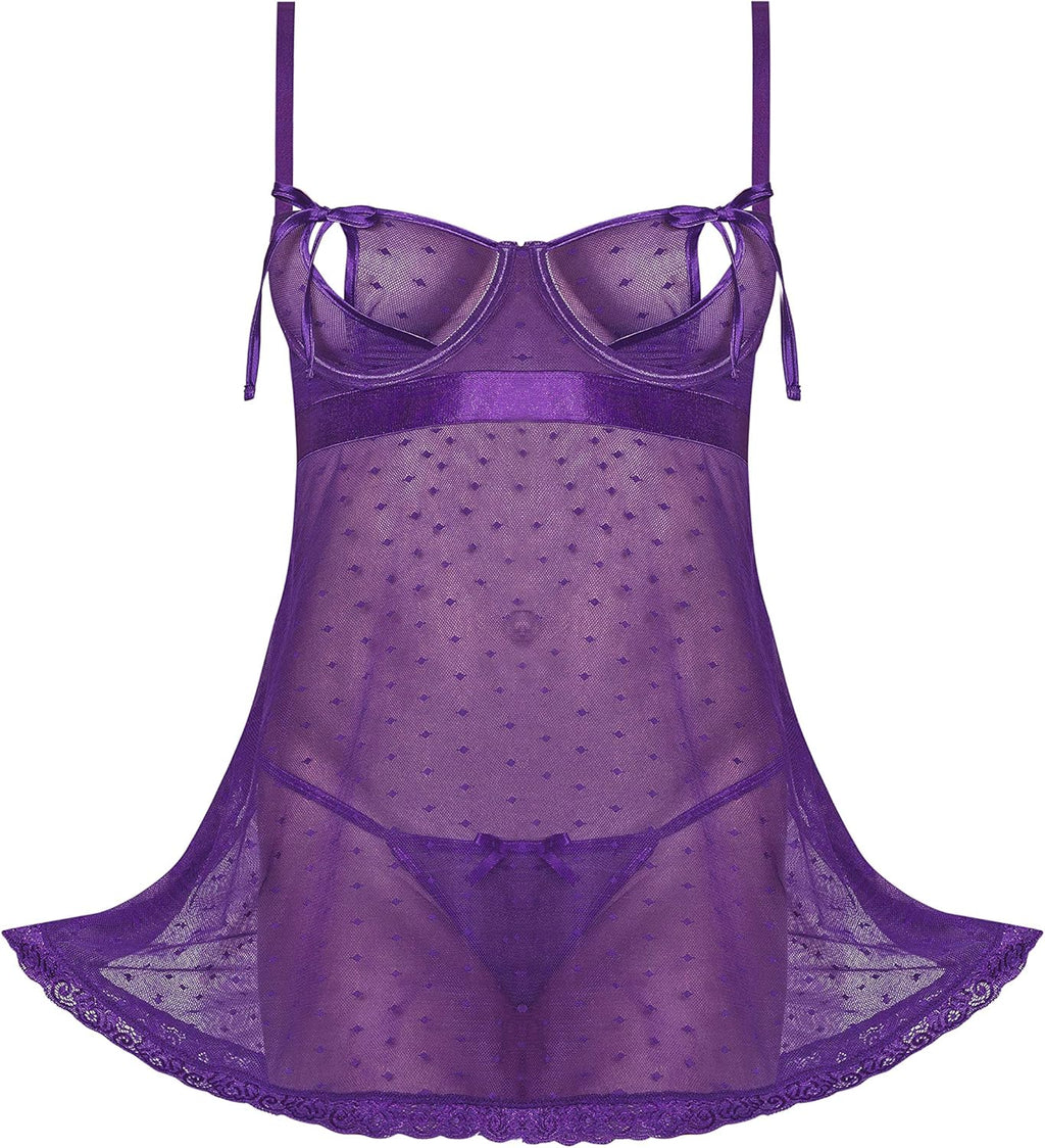 Magic Silk, Unwrap Me Collection, Baby Doll & G-String Set