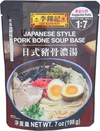 Lee Kum Kee Japanese Style Pork Bone Soup Base (7 oz - 6 Pack), Umami, Rich & Creamy Pork Bone Soup - Perfect for Hot Pot, Ramen, Soup Noodles, Stews, Soups, & Broths