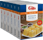 Gits Instant Khaman Dhokla Snack Mix, 1080g (Pack of 6 X 180g Each)