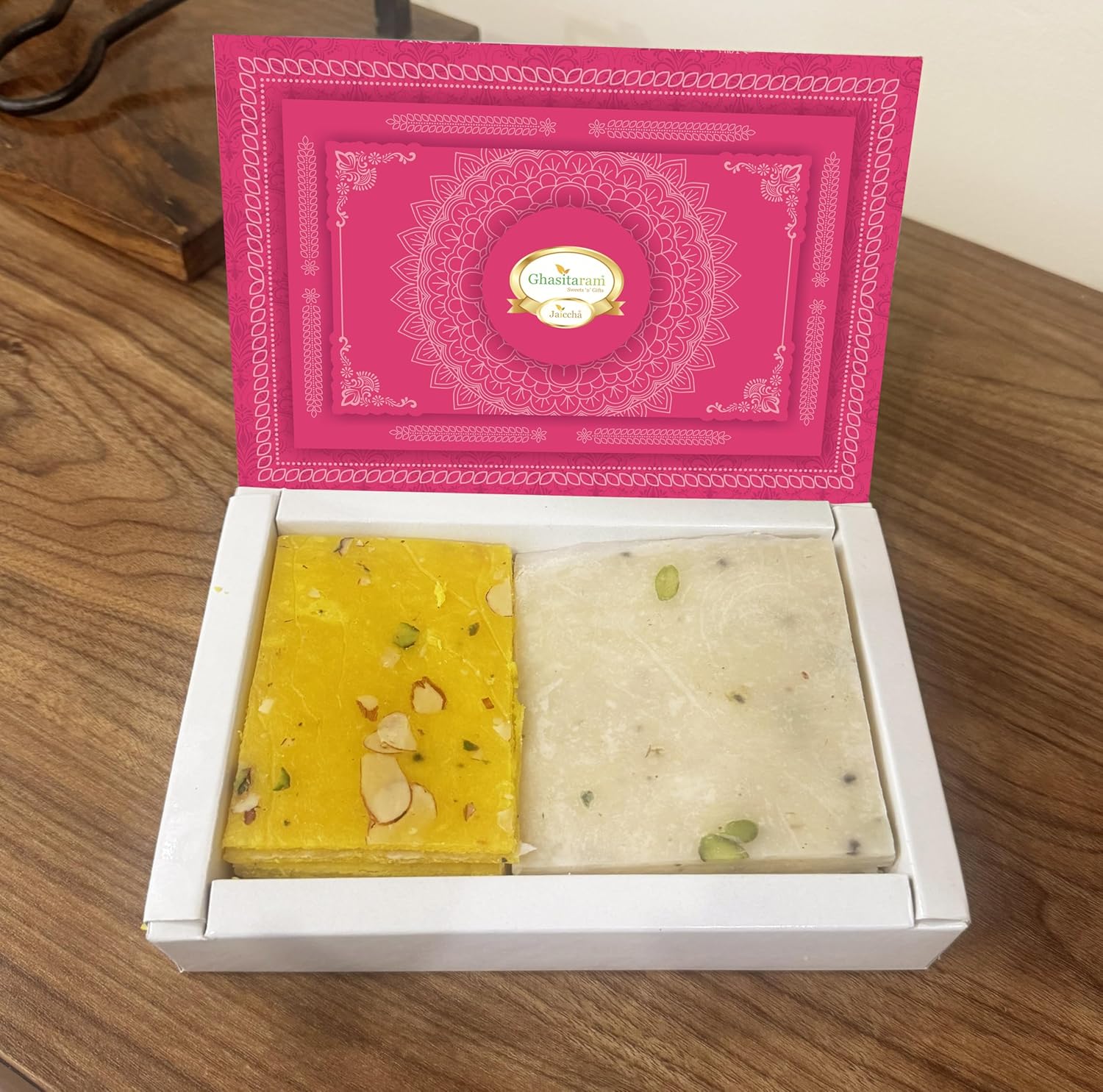 Ghasitaram Gifts Bhaidooj Gifts for Brothers - Ghasitaram's ICE(Bombay) HALWA (200 GMS)