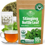 100 Bags Nettle Leaf Tea Ortiga Dried Nettle Herb Planta Bulk (Urtica Dioica) - 100 Count 1.5g Tea Bags Herb Hojas De Ortiga