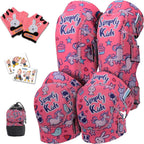 Soft-Style Kids Knee and Elbow Pads with Bike Gloves, Flexible Impact-Resistant Gear for Ages 2-11, Designed for Balance Bikes, Roller-Skating, and Skateboarding