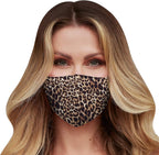 Washable Face Mask with Adjustable Ear Loops & Nose Wire - 3 Layers, Made in USA