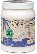 CocoGoodsCo Single-Origin Organic Virgin Coconut Oil, Cold-Pressed - Gluten-free, Non-GMO, No Cholesterol (60 fl. oz)