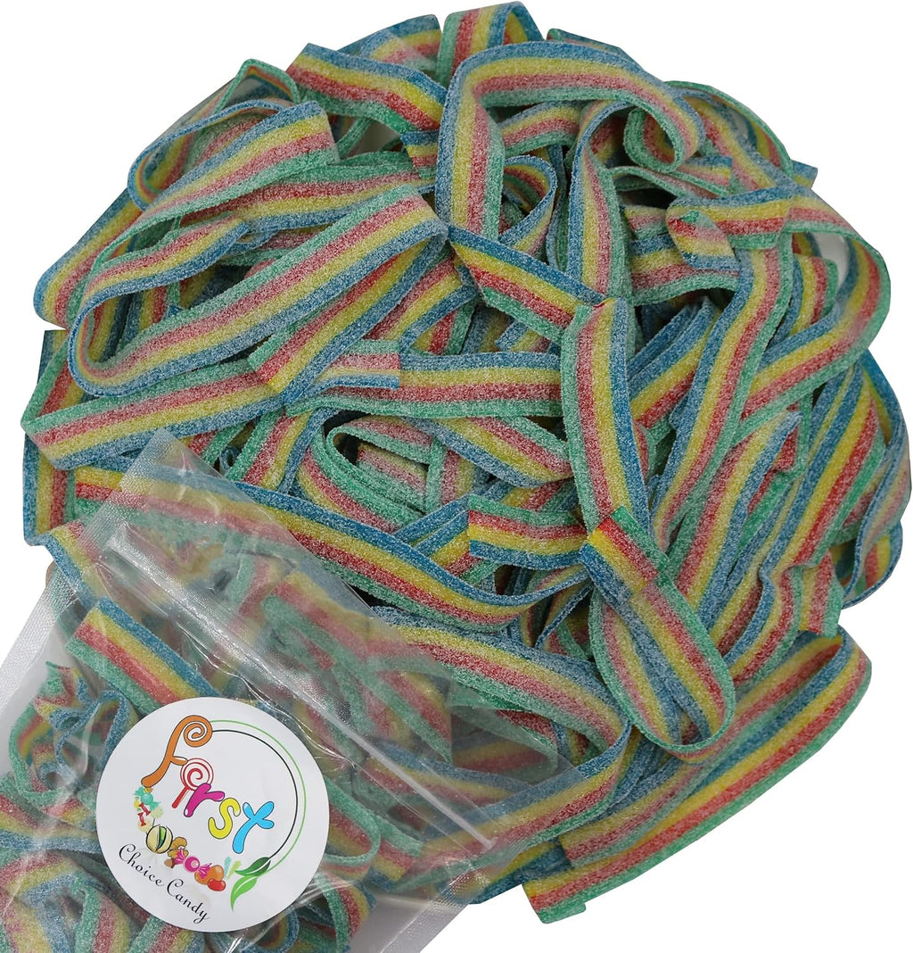 Variety Color Sour Gummy Belts (Rainbow, 2 LB)