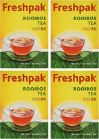 Freshpak Pure Rooibos Tea 80 Tagless Bags (4 X Pack) - 2 SET