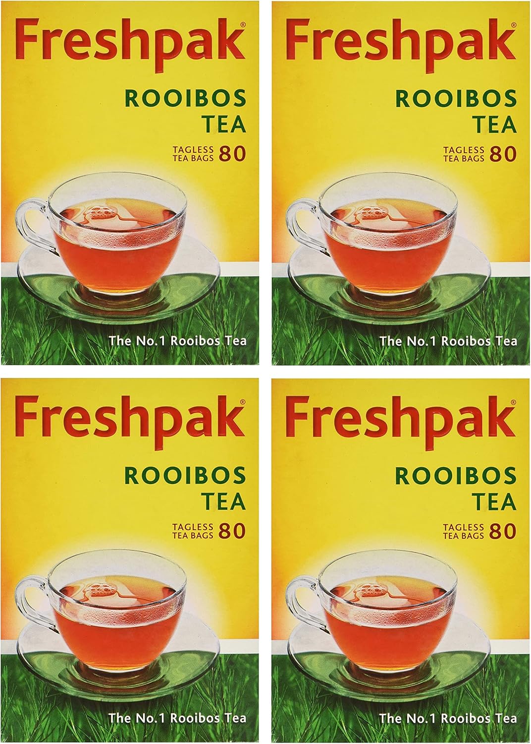 Freshpak Pure Rooibos Tea 80 Tagless Bags (4 X Pack) - 2 SET