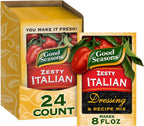Good Seasons Zesty Italian Dressing & Recipe Seasoning Mix (24 Ct Pack, 0.6 Oz Packets)