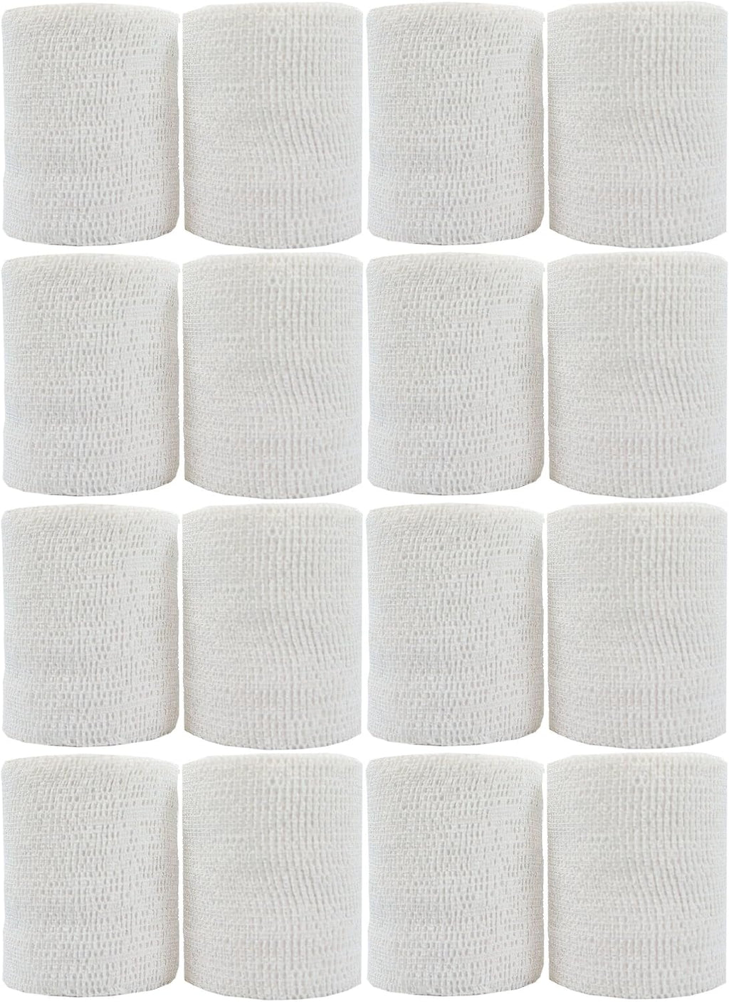 PowerFlex Self Adherent Tape, Latex, Athletic Tape, White, 3", 16 Rolls per Case