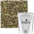 Tealyra - Moroccan Mint - Gunpowder - Peppermint - Spearmint - Famous Green Loose Leaf Tea - Caffeine Level Low - Hot or Iced Tea - All Natural - 110g (4-ounce)