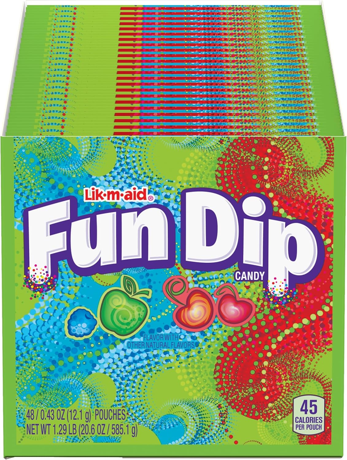 Wonka Fun Dip, Assorted Flavor Party Pack, 0.43 Ounce Packets (48 Count)