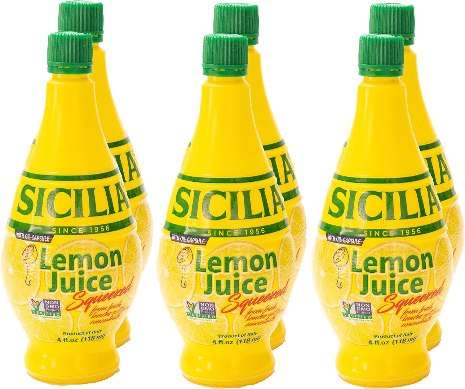 Sicilia Lemon Juice, 4 Fl Oz (Pack of 6)