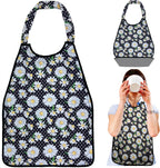 Premium Adult Bibs for Seniors & Elderly - 17x30 Large, Heavy Duty, Waterproof PVC Layer, Washable, Crumb Catcher