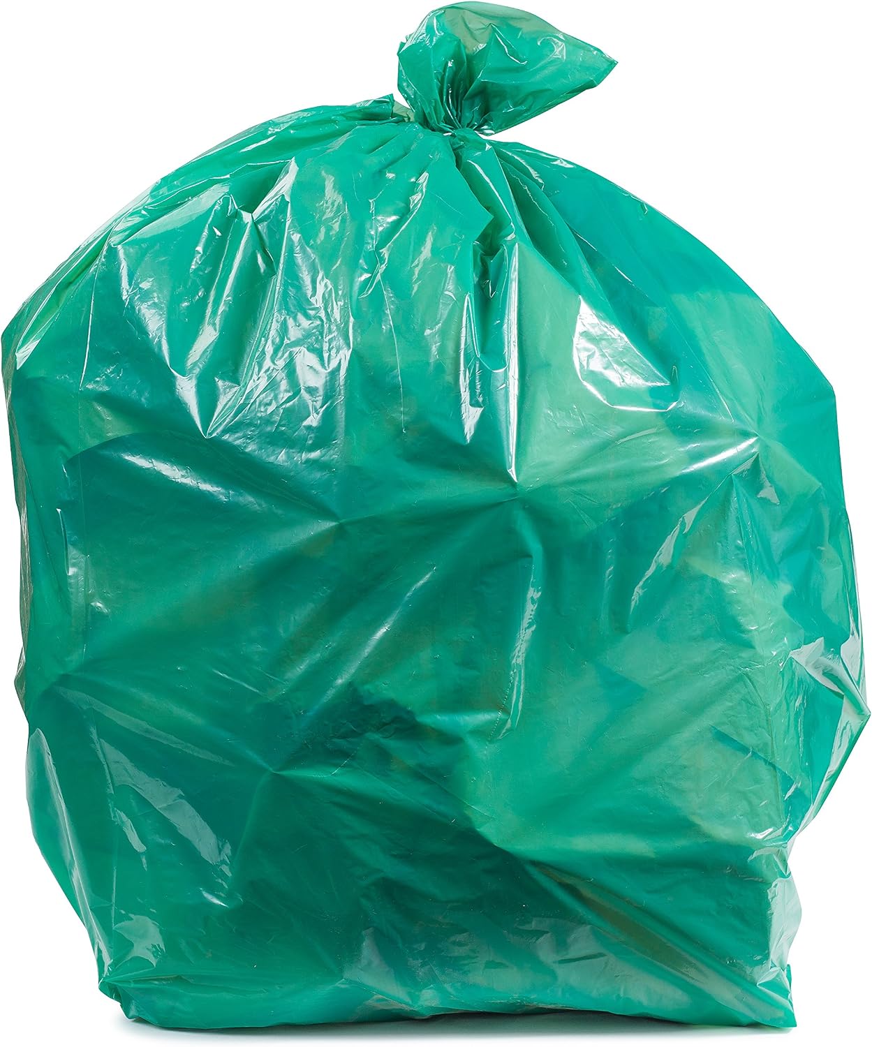 Plasticplace 55-60 gallon Trash Bags │ 1.2 Mil │ Green Heavy Duty Garbage Can Liners │ 38” x 58” (50Count)