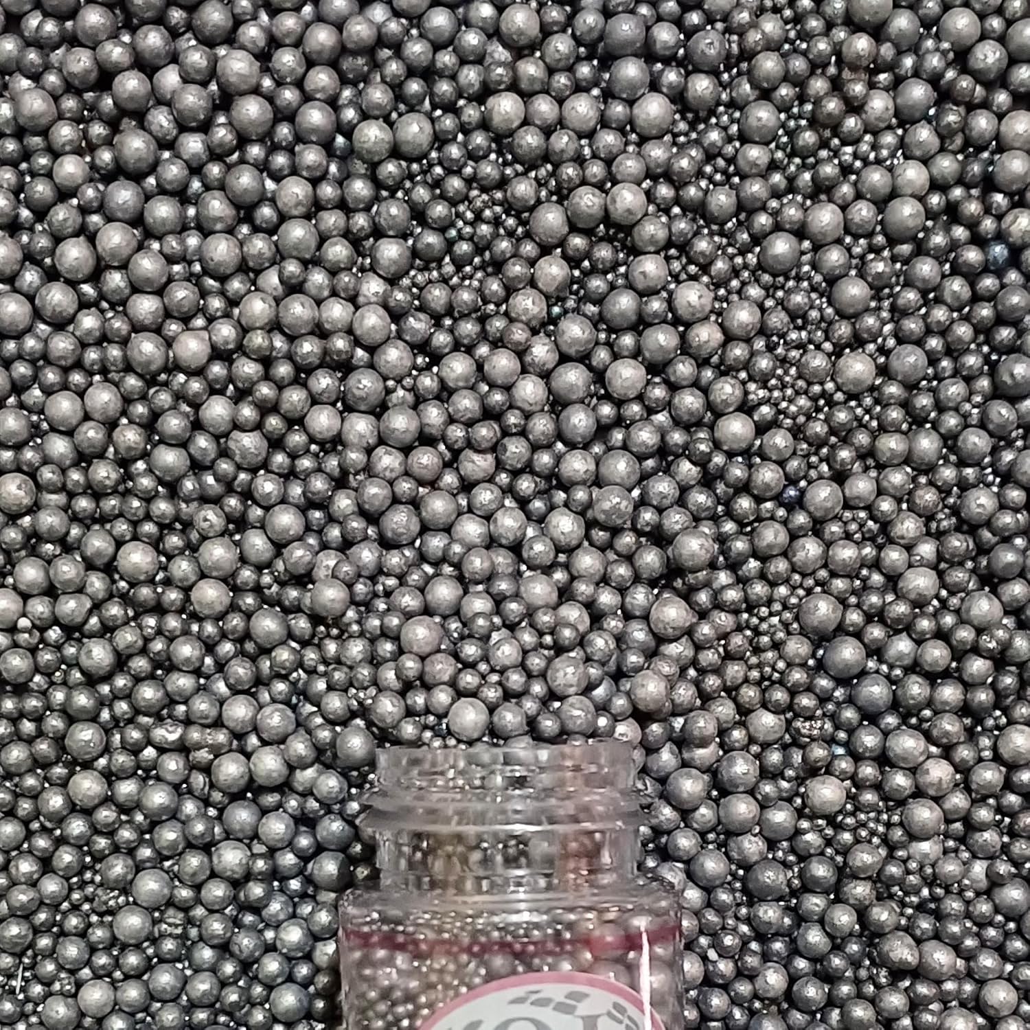 Confect Love Silver Metallic Disco Ball Sprinkles – Edible Cake Decorating Sugar Pearls | Shiny Silver Dessert Toppers for Cupcakes, Cookies, Cakes & Party Treats | Vegan, Gluten-Free, Nut-Free, Soy-Free, Dairy-Free, Palm Oil-Free- 4.2 Oz