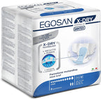 Egosan Adult Incontinence Diaper Briefs with 8 Hours of Protection X-Dry Technology for Superior Absorbency with Adjustable Tabs, Unisex (Medium (8-Count))