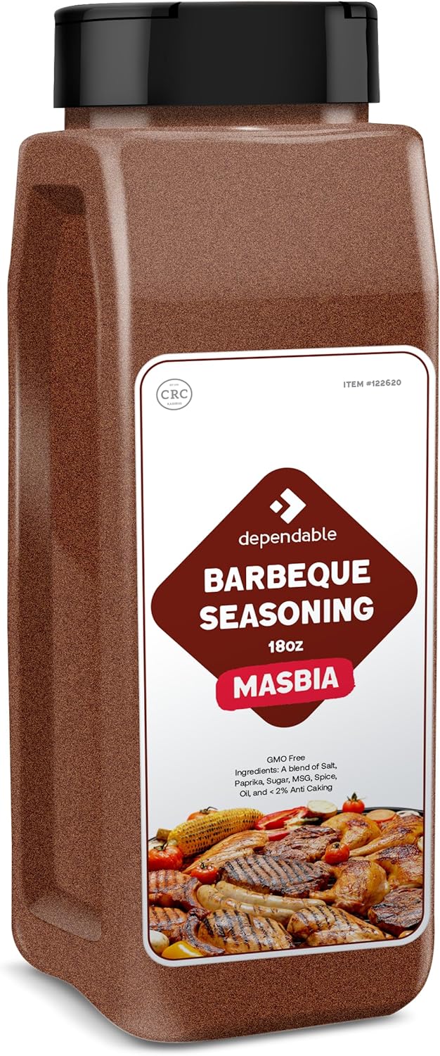 Dependable Food BBQ Spice Mix - 18 oz. Resealable Pouch - Non-GMO, Kosher – Perfect Blend for Grilling, Smoking, and Roasting