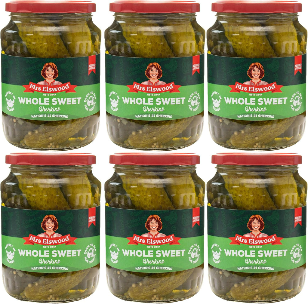 Mrs Elswood - Whole Sweet Cucumbers Pickled - 670g (Case of 6)