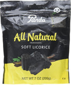 Panda Licorice Soft Chews Black, 7 Oz