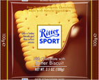 Ritter Sport, Milk Chocolate with Butter Biscuit, 3.5-Ounce Bars (Pack of 11)