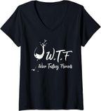 Womens Wine Tasting Friends Wine Tour V-Neck T-Shirt