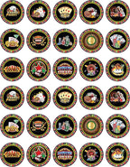 30 x Edible Cupcake Toppers Themed of Casino Collection of Edible Cake Decorations | Uncut Edible on Wafer Sheet