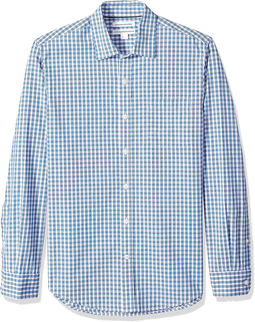 Amazon Essentials Men's Regular-Fit Long-Sleeve Casual Poplin Shirt