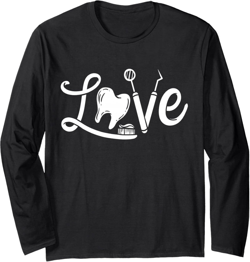 Dentist Dental Assistant Dental Hygienist Gift Long Sleeve T-Shirt