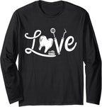 Dentist Dental Assistant Dental Hygienist Gift Long Sleeve T-Shirt