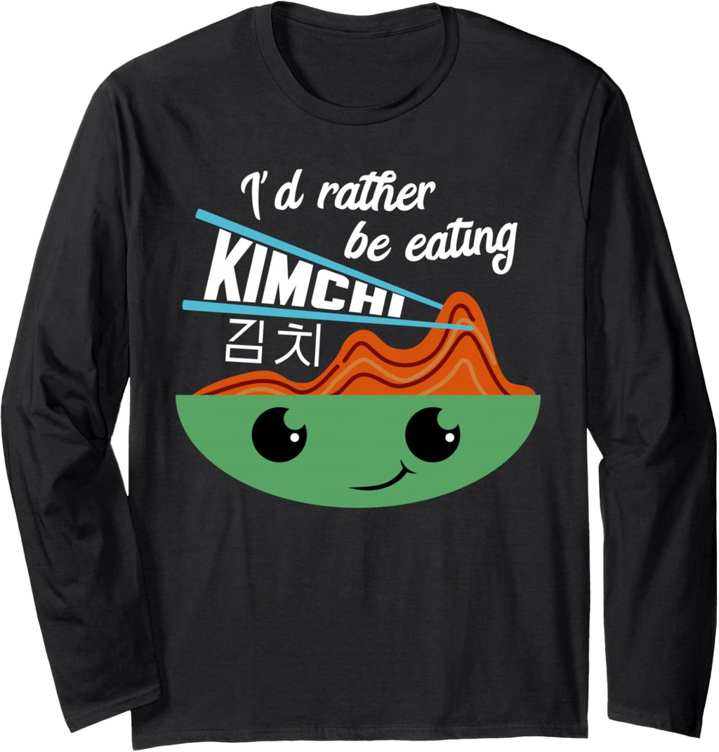 Kimchi Cute Korean Fermented Food Long Sleeve T-Shirt