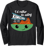 Kimchi Cute Korean Fermented Food Long Sleeve T-Shirt