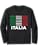 Italian Food Flag Italy Pasta Love Italia Long Sleeve T-Shirt