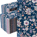 Trendables Floral Napkins for decoupage 100 Pcs 3 Ply floral paper napkins decorative Guest Towels Disposable Bathroom, Flower Design For Tea Party Decorations, Dinners & Weddings