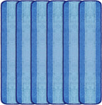 LTWHOME 24 Inch Microfiber Commercial Mop Refill Pads for Wet or Dry Floor Cleaning (Pack of 6)