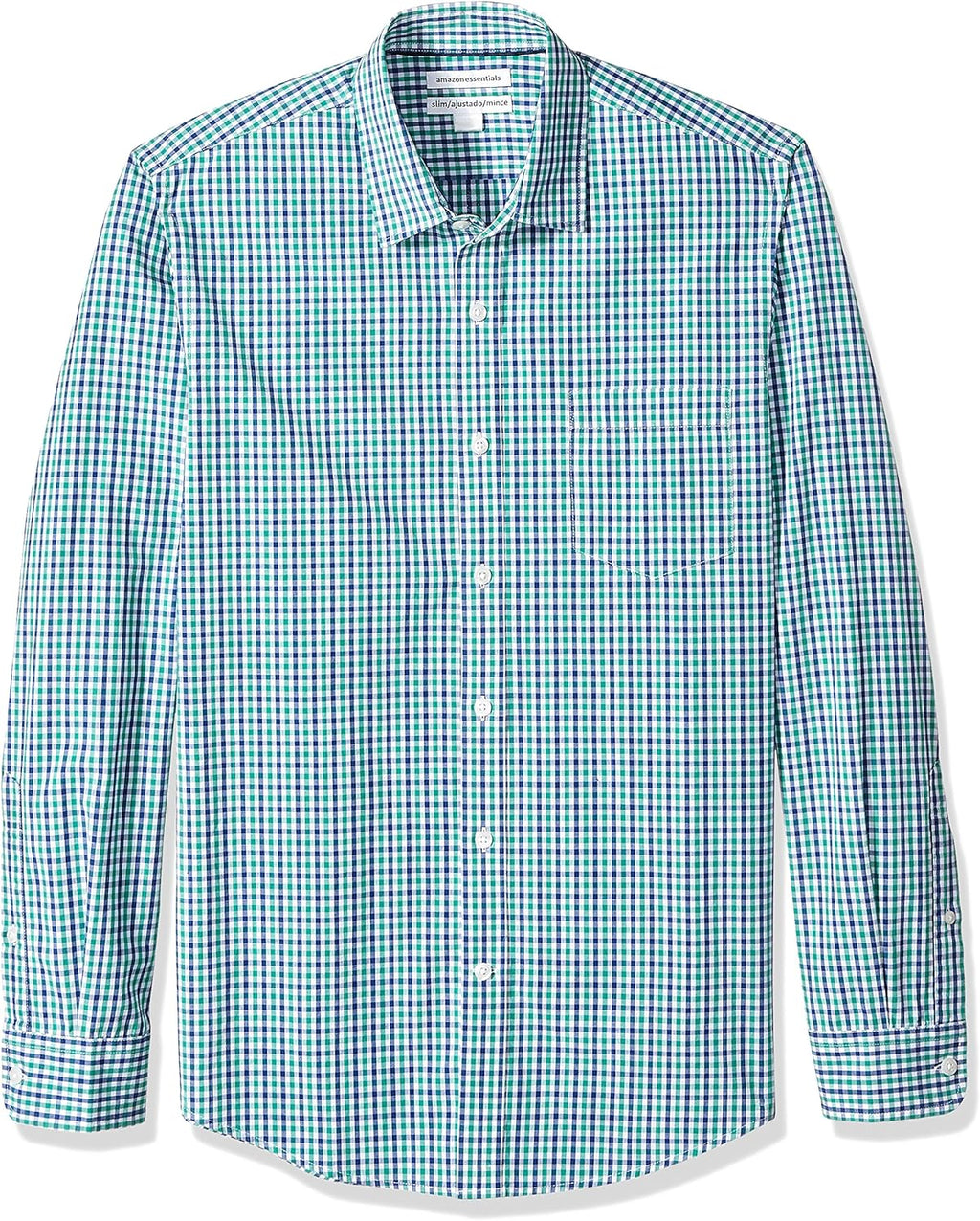 Amazon Essentials Men's Regular-Fit Long-Sleeve Casual Poplin Shirt