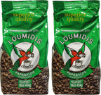 Loumidis Greek Ground Coffee Papagalos Traditional 2 Pack (16 Ounces)