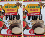 Cocoyam Fufu Flour African Mix 24oz - Authentic, Premium Quality Fufu Flour with Real Cocoyam - 100% Natural by African Beauty (Pack of 2)