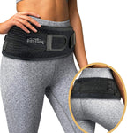 Vriksasana Posture Sacroiliac Hip Belt for Women and Men That Alleviates Sciatic, Pelvic, Lower Back, Leg and Sacral Nerve Pain Caused by Si Joint Dysfunction| Trochanter Brace (Plus, Black)