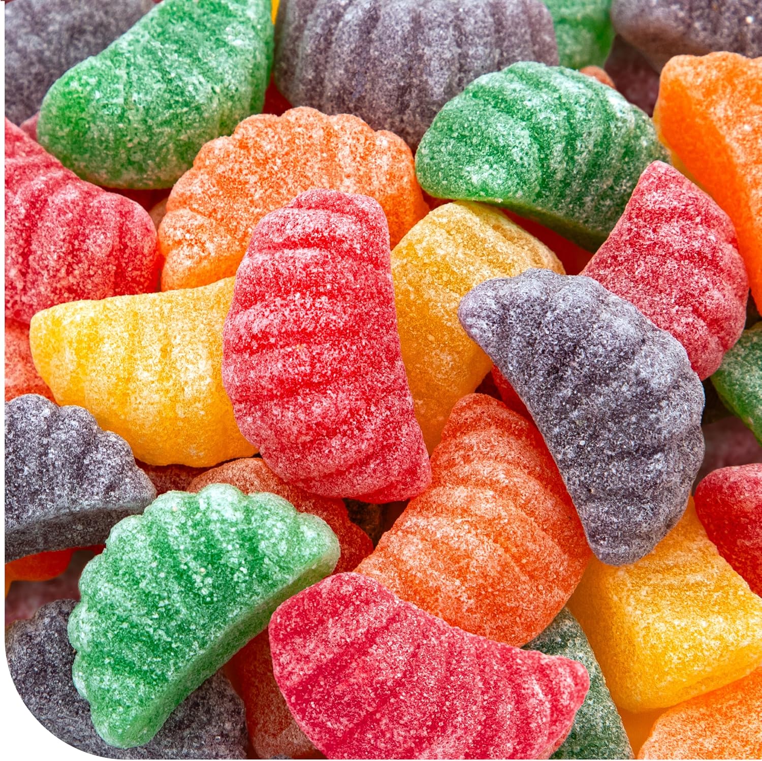 Fruit Slices Jelly Candy - 1 Pound Pack - Old Fashioned Jelly Candy for Holiday Snack Bowls and Gifts - Gelatin Free Jellies - Orange, Grape, Cherry, Lime, Lemon